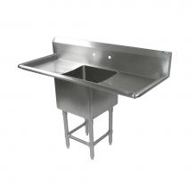 John Boos 1PB1618-2D18 - 1-16X18X12 W/18'' DB L&R 16GA