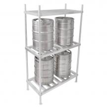 John Boos ALKR-2042 - ALUMINUM KEG RACK 42X20X76