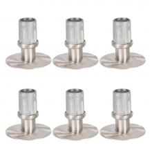 John Boos CAS06 - FEET (6)-ADJ-RND 1-5/8 LEGS-FLANGE