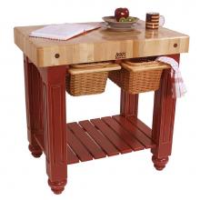 John Boos CU-GB3624-BN - GATHERING BLOC 36X24X4 BARNRED