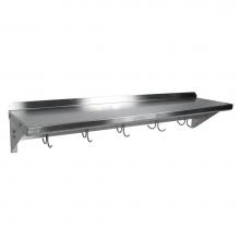 John Boos MENSL24-P - MENSOLA 24X12 WALLSHF W/UBAR 3