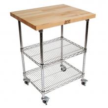 John Boos MET-MWC-1 - 27X21X1.5''-MPL TOP CART-36''H