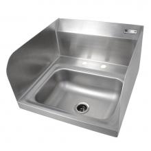 John Boos PBHS-W-1410-2DM-SSLR - 1-14X10X5 W-MNT 2-HOLE DM W/SS L&R