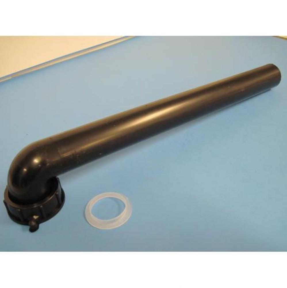 1-1/2'' x 15'' Waste Arm, DC Black PP