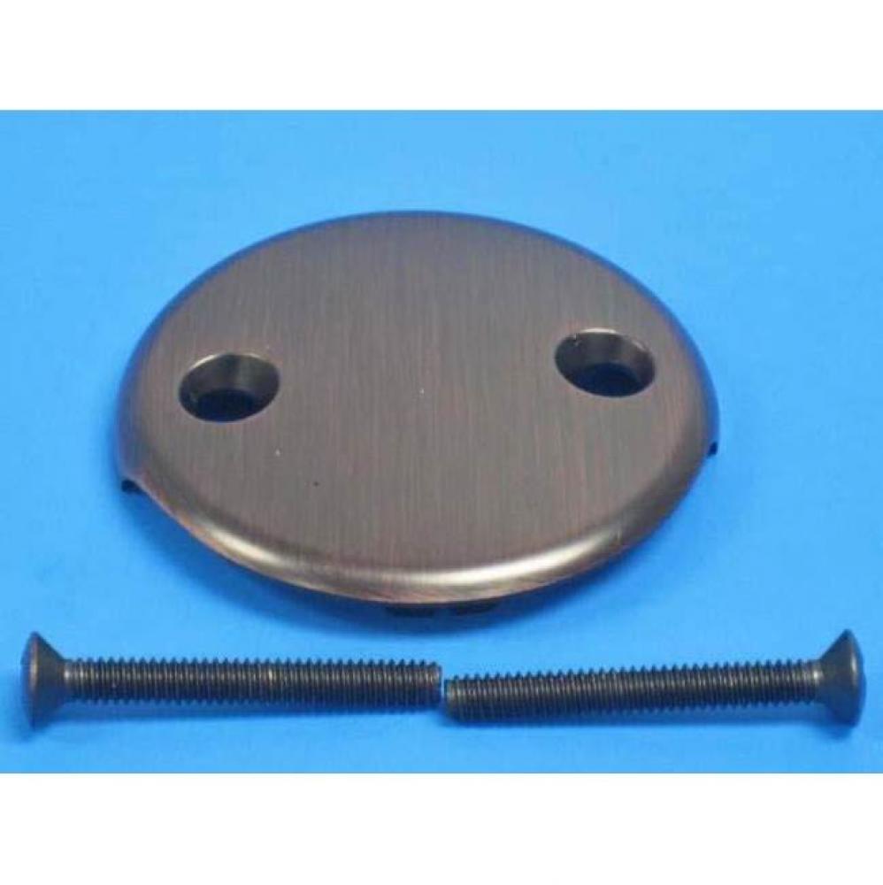 2 Hole Face Plate Tuscan Bronze with 2-1/4'' screws