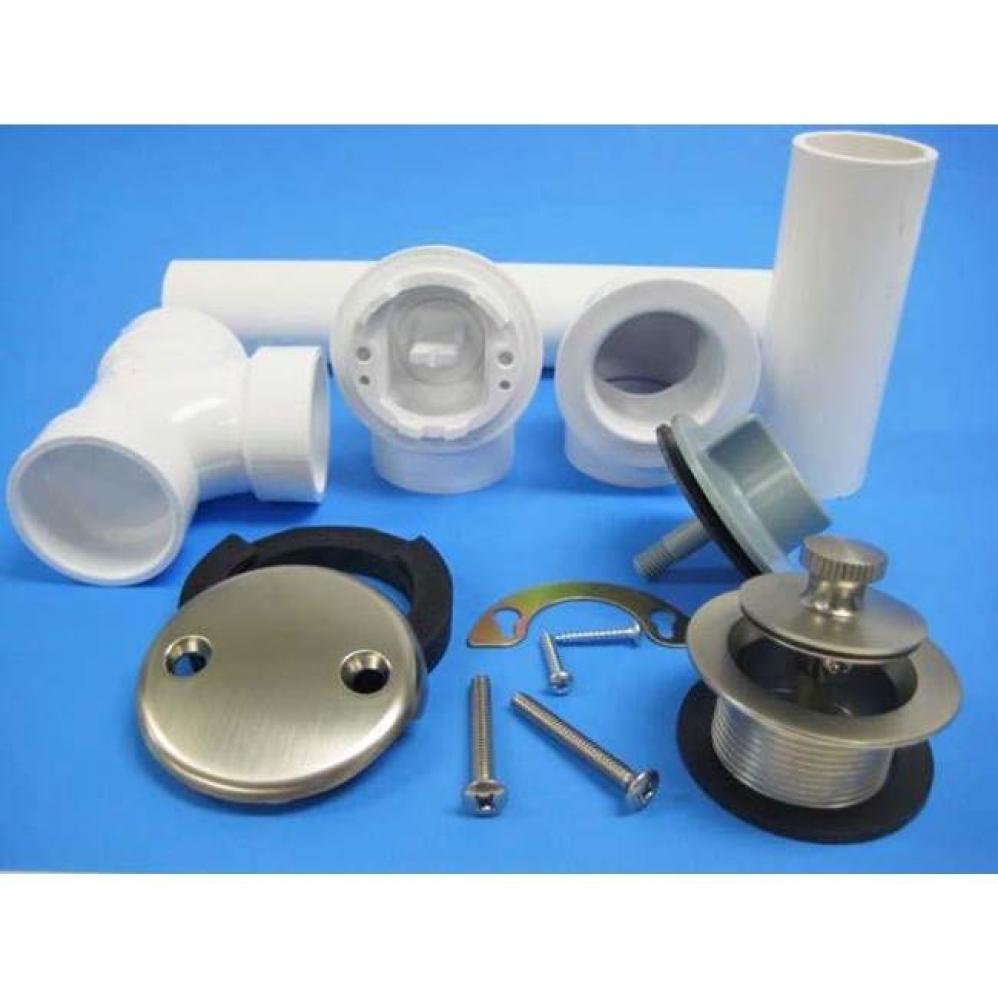 Full Kit Breakaway Head Lift & Turn Brushed Nickel 1/4'' stem, boxed