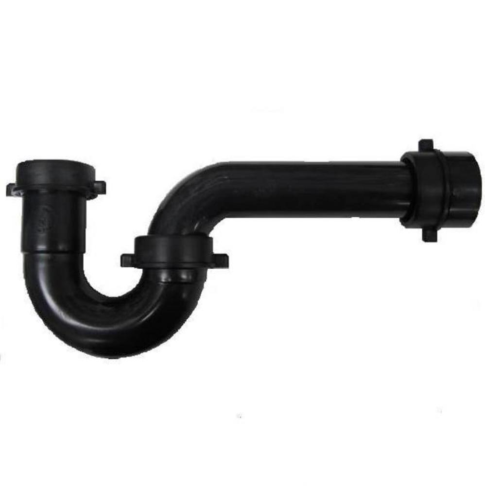 1-1/2'' P-Trap Black PP with Marvel Adapter, boxed