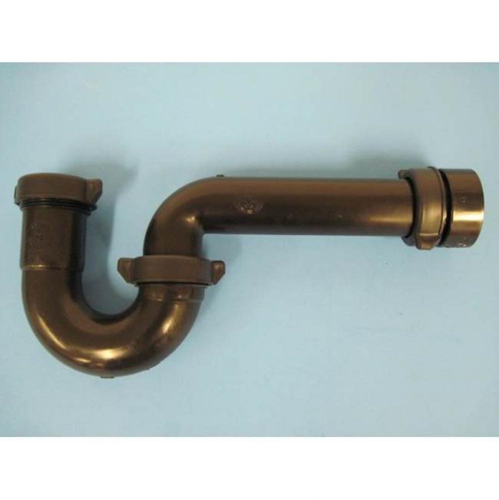 1-1/2'' P-Trap Black PP with Marvel Adapter and economy wing nuts, bagged