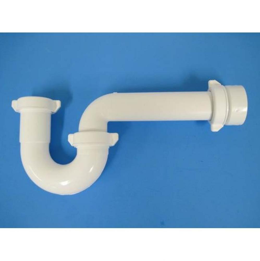 1-1/2'' P-Trap White PP with Marvel Adapter and economy wing nuts, bagged