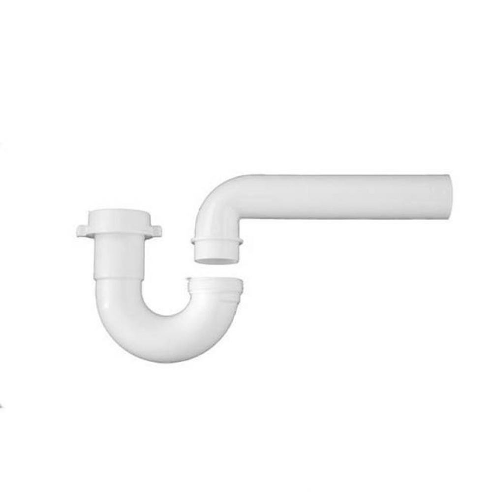 1-1/2'' P-Trap White PP with Flanged Arm, bagged