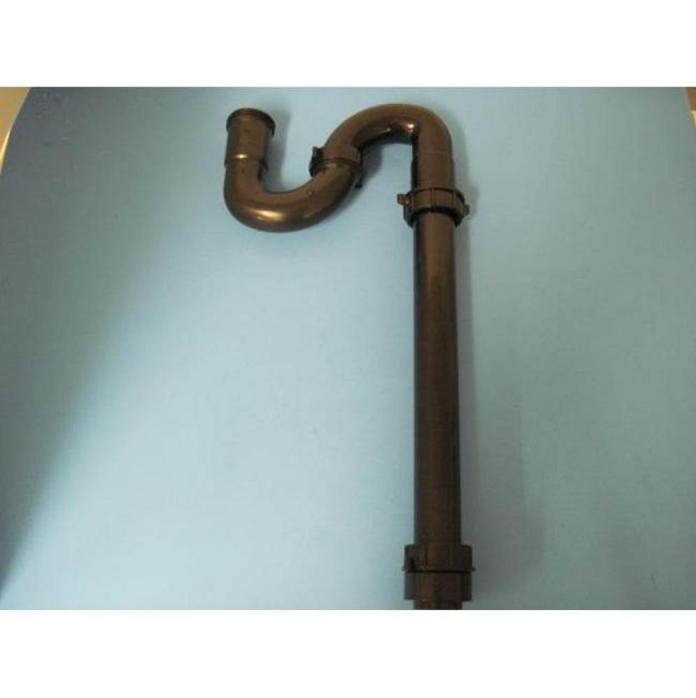 1-1/2'' S-Trap Black PP with Marvel Adapter, bagged