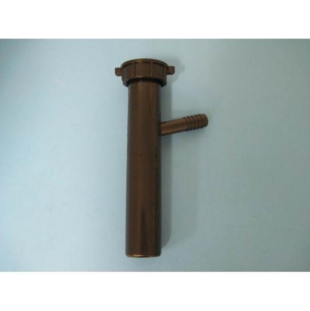1-1/2'' x 8'' Branch Tailpiece DC with 1/2'' Spout, Black PP