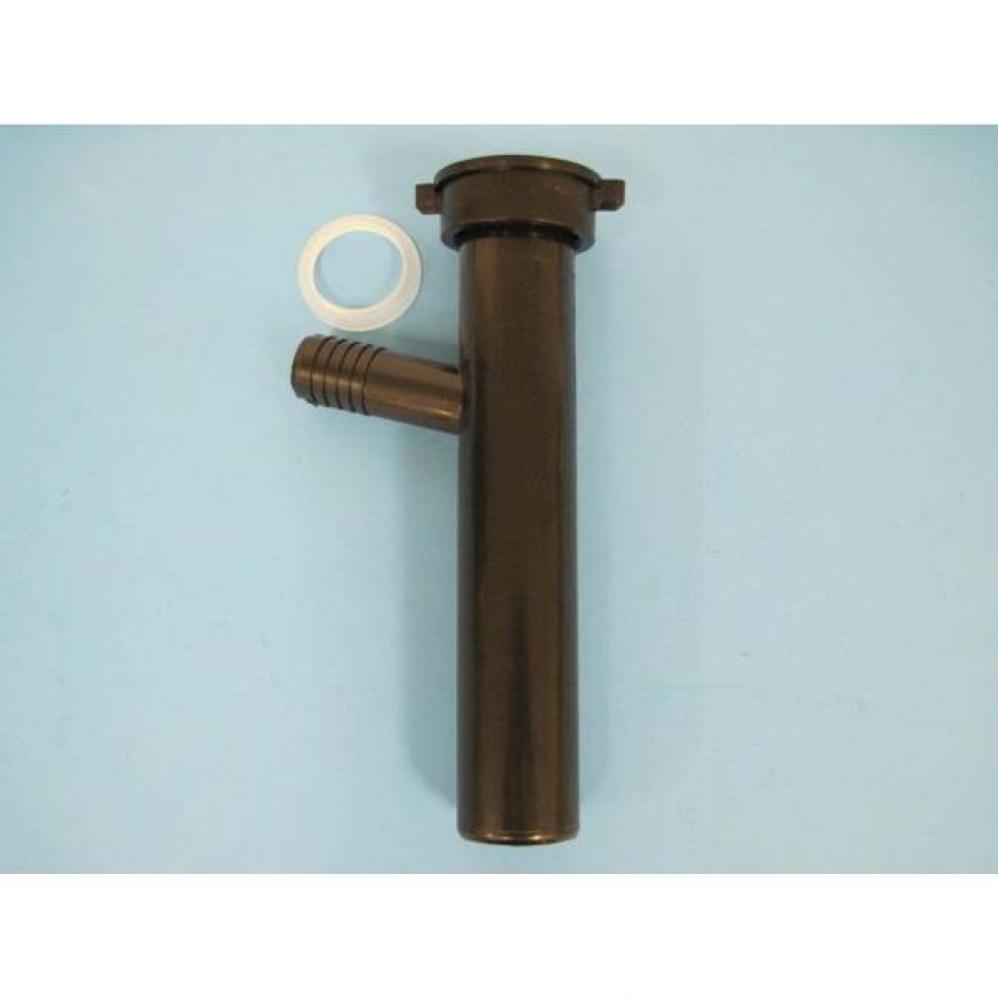 1-1/2'' x 8'' Branch Tailpiece DC with 3/4'' Spout, Black PP