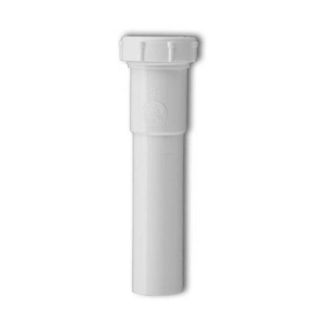 1-1/2'' x 8'' Slip Extension Tube White PP