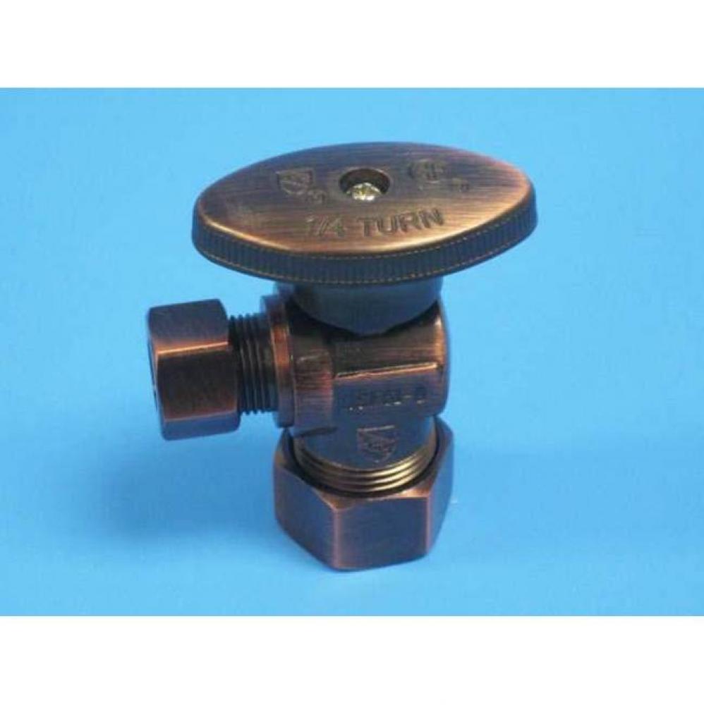 5/8'' od x 3/8'' od Angle Stop Tuscan Bronze (lead free)