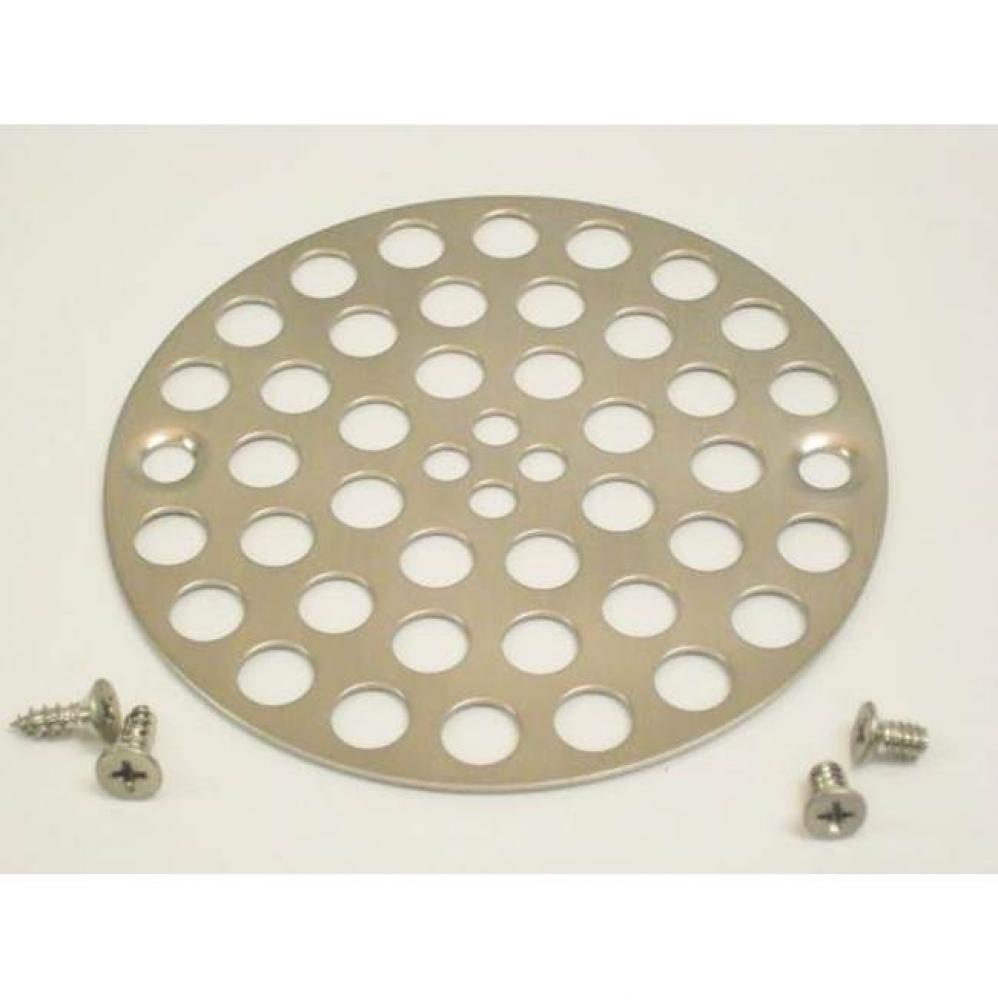 Shower Strainer 2 Screws 3-3/8'' Holes Brushed Nickel