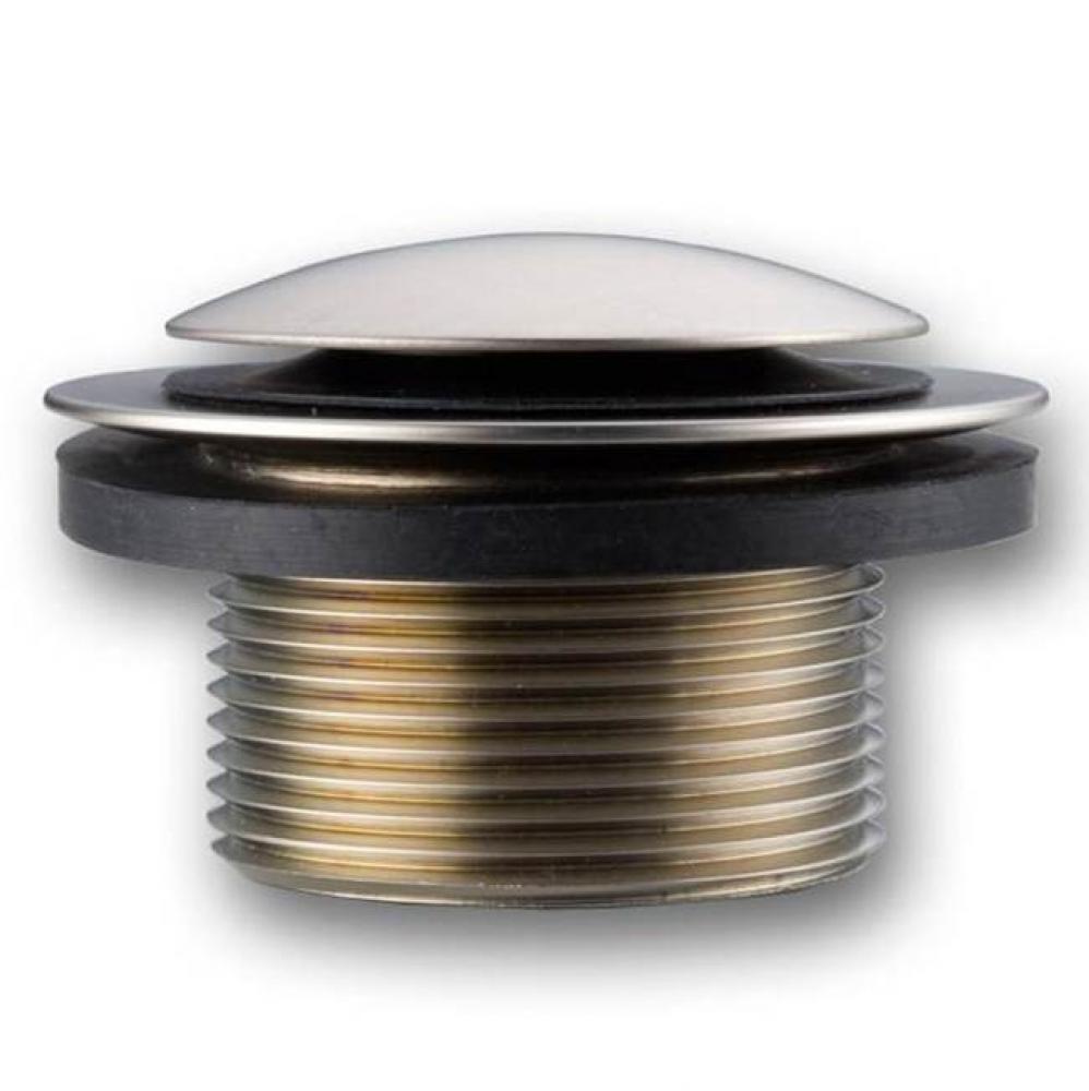 1-1/2'' Low Toe Touch Strainer Brushed Nickel with 3/8'' stem