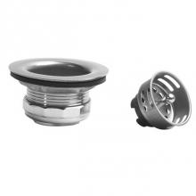 JB Products 1134E - SS Duplex Sink Strainer with junior basket and stopper