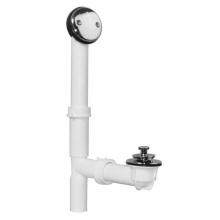 JB Products 700PVDBG - Tubular Bathwaste Lift & Turn PVD Polished Brass White PP, bagged