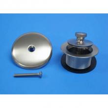 JB Products 703MOSSNK - 1-1/2'' Lift & Turn Brushed Nickel BR 3/8'' stem and one hole face plate