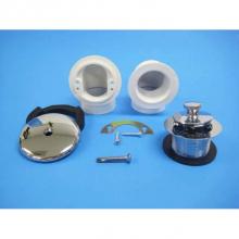 JB Products 743SPVCBX - Half Kit Sch 40 PVC Lift & Turn CP 3/8'' stem with one hole face plate, boxed