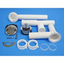 JB Products 771PVCBX - Shoe Outlet Bathwaste Lift & Turn CP White PP, boxed