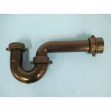 JB Products 801TGABSBG - 1-1/2'' P-Trap Black PP with Flanged Arm and rubber washers, bagged