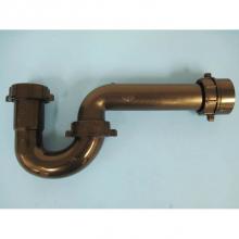 JB Products 801YABSBG - 1-1/2'' P-Trap Black PP with Hook Style J-Bend and Marvel Adapter, bagged