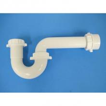 JB Products 802GPVCBG - 1-1/2'' P-Trap White PP with Marvel Adapter, rubber washers, bagged