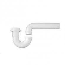 JB Products 802TPVCBG - 1-1/2'' P-Trap White PP with Flanged Arm, bagged