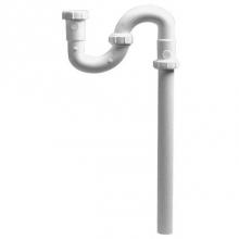 JB Products 818PVCBX - 1-1/4'' S-Trap only White PP no adapter, boxed