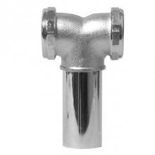 JB Products 820TB - Center Outlet Tee, Slip Joint with tailpiece and brass nuts