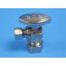 JB Products JB3255A - 5/8'' od x 3/8'' od Angle Stop Brushed Nickel (lead free)