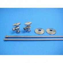 JB Products JBB300A - Lav Supply Kits with Angle Stops Brushed Nickel, lead free