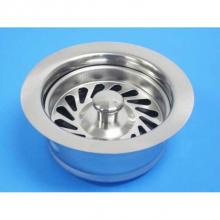JB Products JBC512 - Disposal Flange for Waste King Brushed SS, clam shell