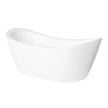 Jetta J62--6385NJ-O - Eclipse - 71X32 Wht Freestand Tub Center Drain W/Chrome