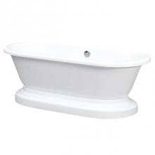 Jetta 70-21-ADES-NH-BN - Clara 68X29 White NJ With Brushed Nickel