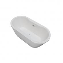 Jetta J850M-6385NJ-OW - Ophelia 2 Pc - 67X32 Wht Freestand Tub Center Drain W/White