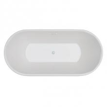 Jetta J852-6385NJ-O - Ara - 67X32 Wht Freestand Tub Center Drain W/Chrome