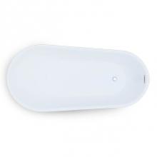 Jetta J87-6385NJ-O - Lucid - 59X31 Wht Freestand Tub End Drain W/Chrome