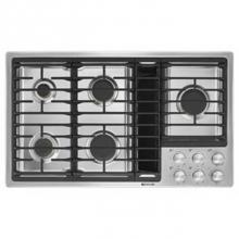 Jenn-Air JGD3536GS - 36'' Gas Downdraft Cktp, Brass Brnrs, Ss