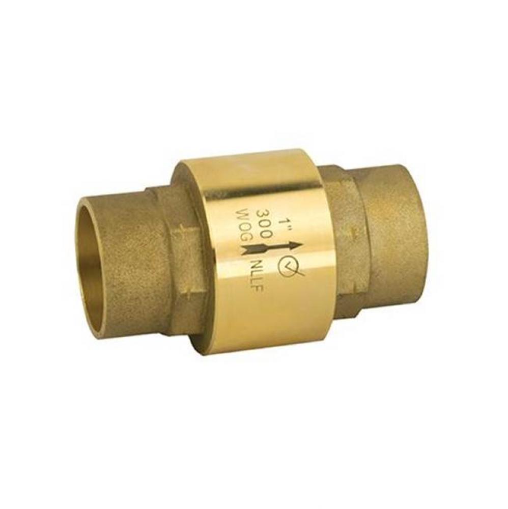 Inline Check Valve, Solder Connection, 300 Wog, Class 150 1/2''