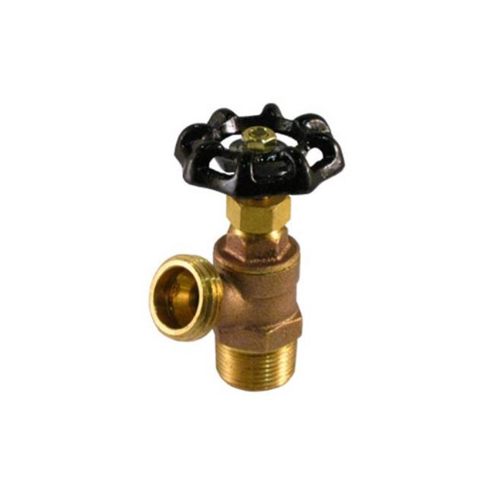 Regular Brass Boiler Drain, Threaded Male Connection, 125 Wog 1/2''