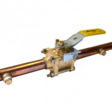 Jomar International LTD 500-833 - Oxygen Cleaned For Medical Gas, 3 Piece 4 Bolt, Copper Stub Connection, With Double Gauge Port, 60