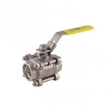 Jomar International LTD 500-346 - Full Port, 3 Piece 4 Bolt, Swing Out Body, Socket Weld Connection, 1000 Wog, Stainless Steel Ball