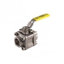 Jomar International LTD 601-628 - Standard Port, 3 Piece 4 Bolt Enclosed, Socket Weld Connection, 2000 Wog, Stainless Steel Ball And