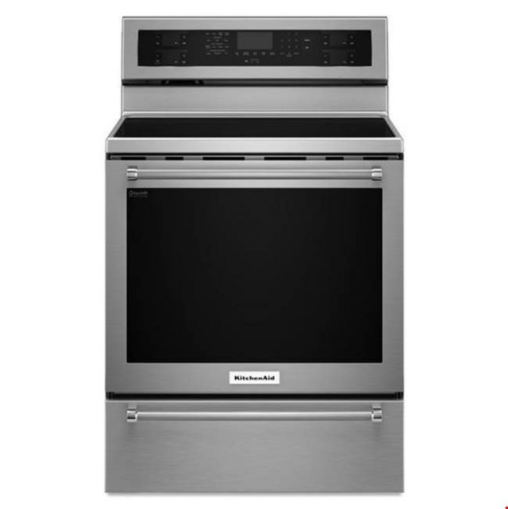 30 in. Self Cleaning Convertible Ceramic Glass Freestanding Electric Range