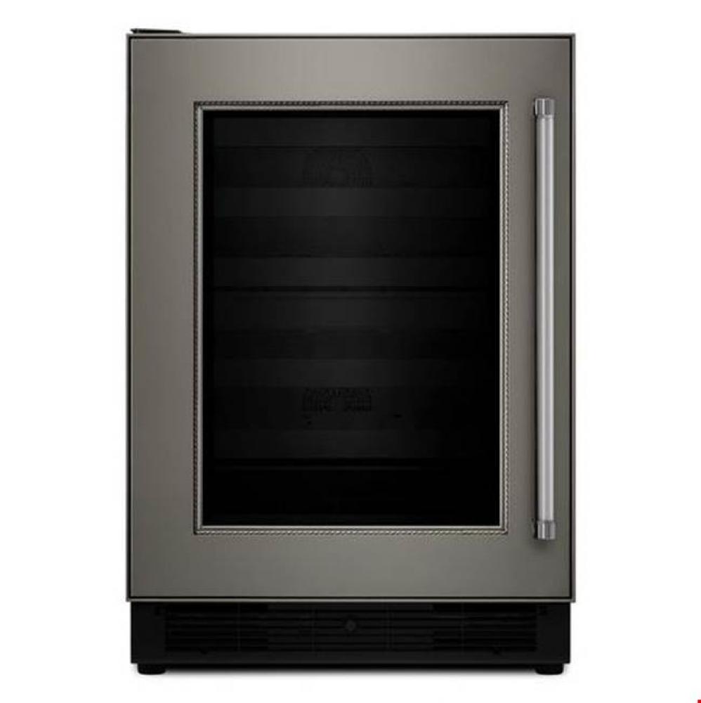 24'' Panel Ready Beverage Center with Glass Door