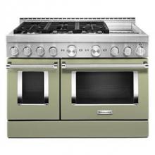Kitchen Aid KFGC558JAV - 48'' Gas Commercial Style Range W/Griddle