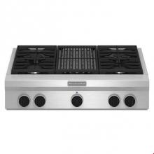 Kitchen Aid KGCU462VSS - 36 in. Commercial Style Built-In Gas Cooktop